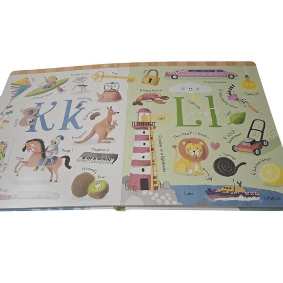The Usburne Big Book of ABC Colorful Hard Back Pre K Home School Educational - Picture 4 of 10